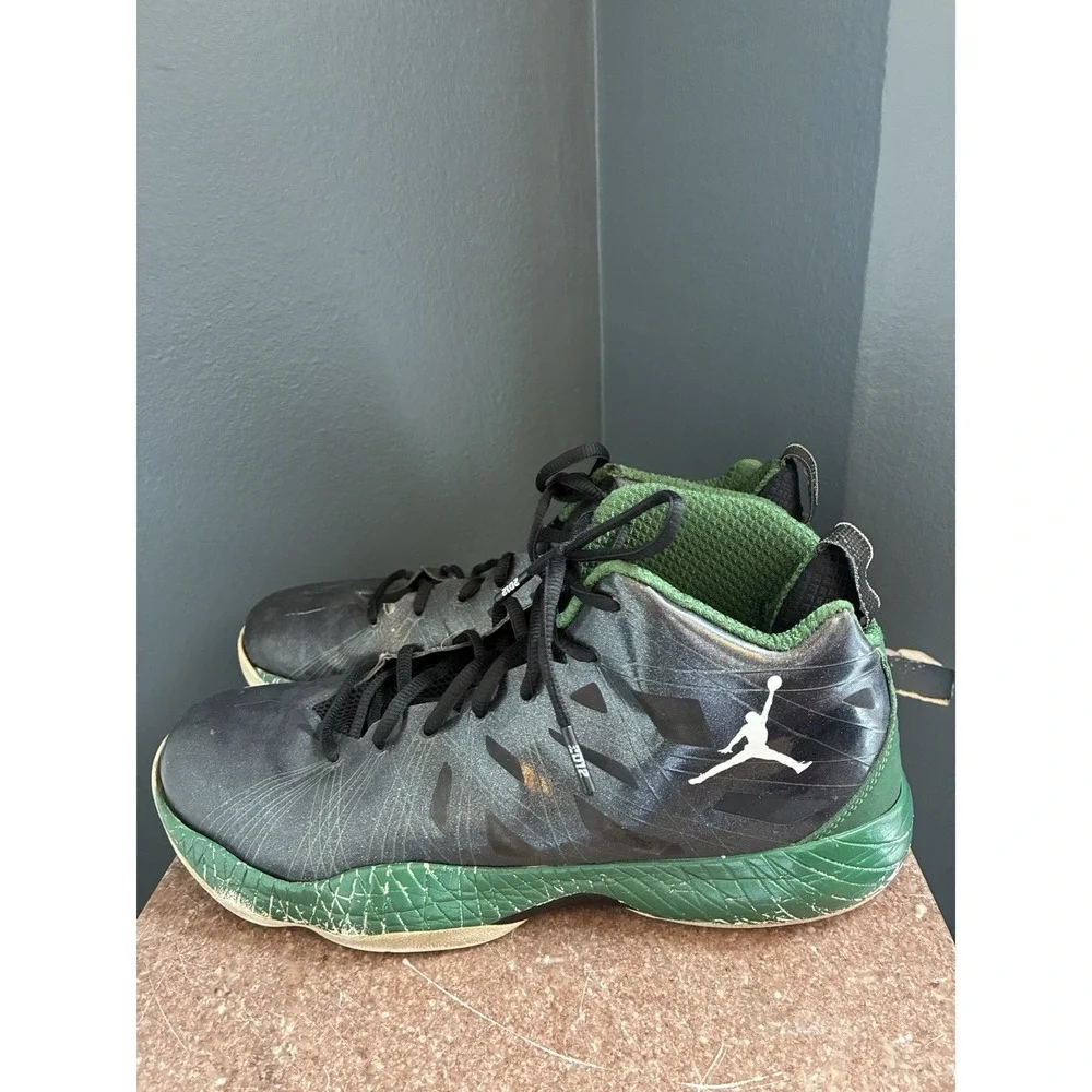 Air Jordan‎ 2012 Lite Black Gorge Green Flywire 524922-055 Men's Size 11